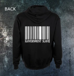 Government Slave Anarchy Derechos de Liberación Humana Cremallera Cremallera Sudadera con Capucha Sudadera - Imagen 1 de 6