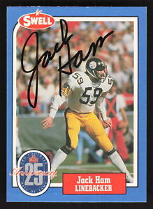 1988 Swell Greats Jack Ham Auto #143 - Pittsburgh Steelers - HOF