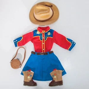 American Girl Molly's Dude Ranch Outfit und bestickte Stiefel, OHNE KARTON - Bild 1 von 2