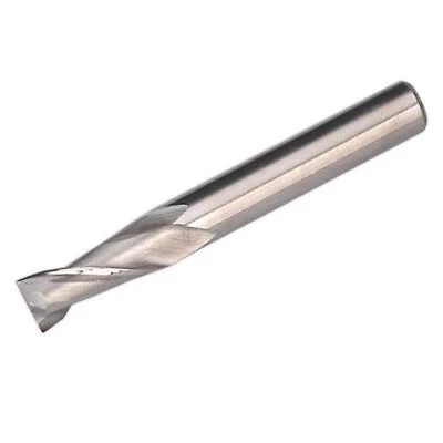 Sealey 2 Flute End Mill Cutter Drill Bit 8mm CNC Milling Tool HSS Straight Shank - Image 1 of 4