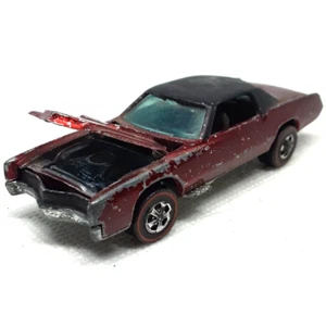 Hot Wheels Redline Custom Eldorado 1968 Red Gray Interior Made In Hong Kong - Picture 1 of 10