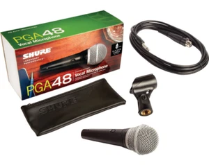 Shure PGA48-QTR Microfono Dinamico Vocale Microfono, Interruttore On-Off con Cavo da XLR a 1/4" - Foto 1 di 5