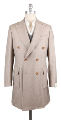 Luigi Borrelli Brown Cashmere Coat - (LBCOAT131860) - Image 1 of 4