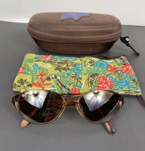 OCCHIALI DA SOLE MAUI JIM OUTRIGGER montatura rame lenti polarizzate bronzo MJ 149-23 - Foto 1 di 18