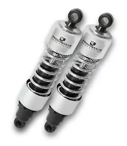 Progressive 412 Chrome 13" Heavy Duty Rear Shocks 2004-2022 Harley Sportster XL - Picture 1 of 3