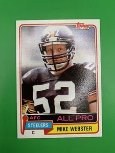 1981 Topps Mike Webster AP Pittsburgh Steelers #10 - Picture 1 of 2