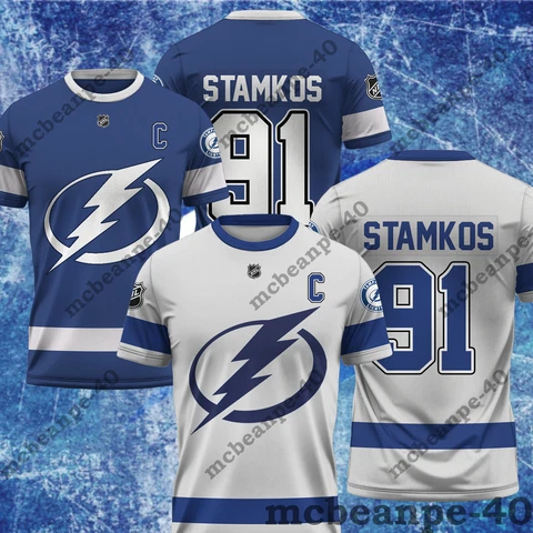 HOT SALE!! Steven Stamkos Tampa Bay Lightning Breakaway Player Jersey T-shirt Cover