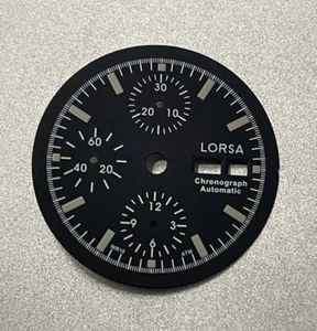 QUADRANTE MILITARE LORSA PER VALJOUX 7750 CRONO AUTOMATICO DAY DATE - Imagen 1 de 3
