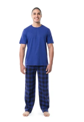 Fruit of The Loom 男式圆领 T 恤和羊毛睡衣裤套装,小号 — 第 1/4 张图片