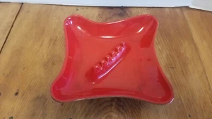 MCM Sequoia Ware Red Ashtray USA/700 Art pottery Mad Men Era - Picture 1 of 4