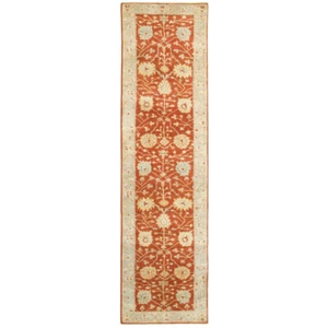 Red Scrolls Bulbs Petals Vines Floral Runner 10306 - Aprx 2' 6" x 10' - Picture 1 of 1