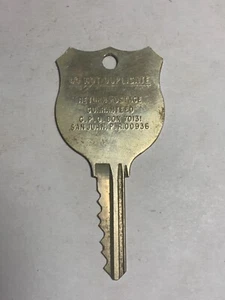 Vintage Hotel Motel Room Key San Juan Puerto Rico #676 - Picture 1 of 2