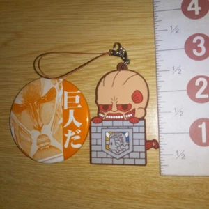 A66935 Attack on Titan / Correa de goma + Insignia de lata / Titán colosal - Imagen 1 de 3