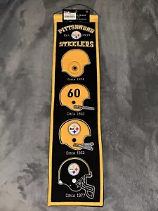 Striscione in lana Pittsburg Steelers Heritage - striscia vincente - Foto 1 di 14