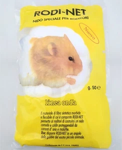 Nido per roditori criceti ovatta fibra sintetica topolini criceto topini - Foto 1 di 3