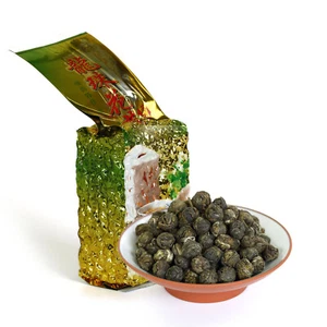GOARTEA 250g Premium Jasmine Dragon Pearl Loose Leaf Chinese Green Tea Hand Roll - Picture 1 of 7