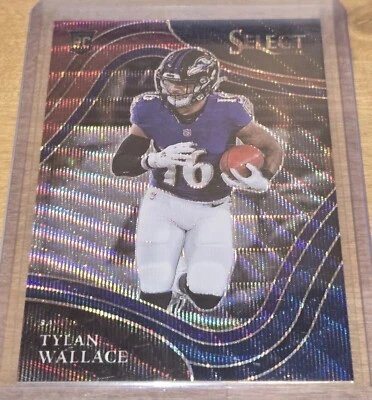 2021 Panini Select Field Level Tri-Color Prizm /75 Tylan Wallace #378 Rookie RC - Image 1 of 2