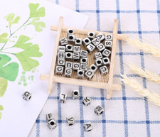 200 Alphabet Letter Beads Mixed Colour A-Z Number Kids DIY Jewellery Party Gift