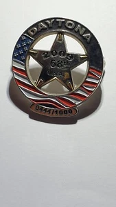 DAYTONA 2009 68TH USA BADGE 0444/1000 LIMITED EDITION ENAMELLED BADGE - Picture 1 of 3