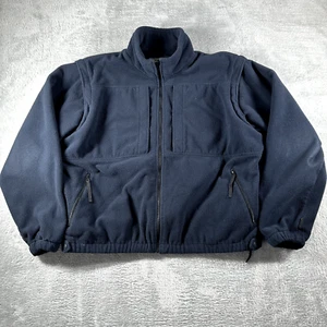 5.11 Jacket Mens XL Fleece Removable Sleeves Vest Bomber Utility Work Lined Blue - Picture 1 of 9