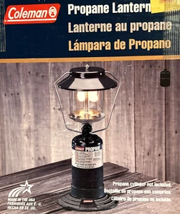 Coleman Propane Lantern Two Mantle Stand Or Hang 5152D700T Box Guide Needs Globe - Picture 1 of 14