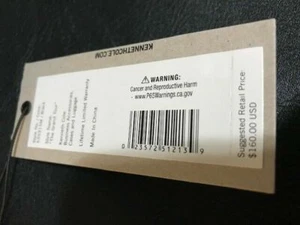 Borsa messenger per laptop Kenneth Cole Reaction in pelle nera - nuova con etichette - Foto 1 di 12
