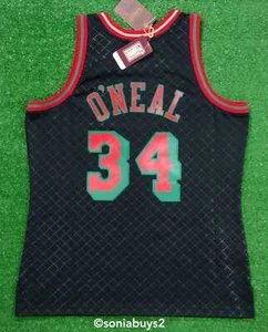 Camiseta deportiva de swingman napolitano de Mitchell & Ness O'NEAL NBA LA LA LAKERS '96, negra, L - Imagen 1 de 12