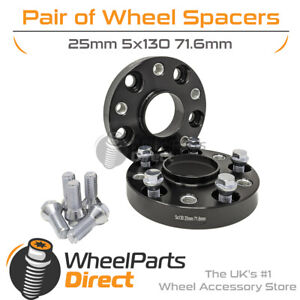 Bolt-On Wheel Spacers (2) 5x130 71.6 25mm for Porsche Cayenne [Mk2] 11-17