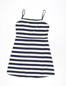Pullover cuello cuadrado talla 16 mini de poliéster a rayas blancas de ASOS para mujer - Imagen 1 de 10
