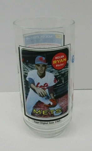 Nolan Ryan McDonald's Coca Cola All Time Greatest Team Drinking Glass Coke Cover