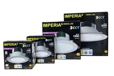 Imperia faro led tondo incasso bianco  iSiena 3CCT switch IP44 7W 10W 18W 24W - Immagine 1 di 3