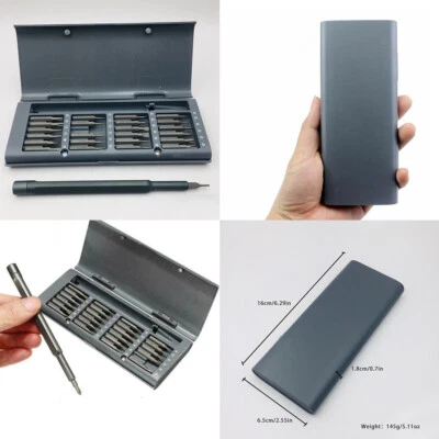 US 1 Set of 25-In-1 Precision Screwdriver Kit Aluminum Bit Repair Phones Fix - Image 1 of 4