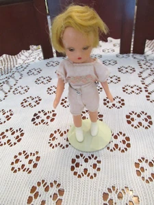 NASB Doll, 5" Tall Movable Arms & Legs, Sleep Eyes, Painted Shoes, Stand - Picture 1 of 7