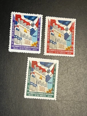 Dominican Republic stamp C46-48 MH Cover