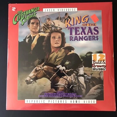 KING OF THE TEXAS RANGERS - Sammy Baugh - LASERDISC* - NRMT - w/ factory shrink - Image 1 of 3