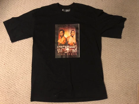 2009 Vintage Boxing T Shirt Manny Pacquiao Cotto Fire Power Size 2XL Cover