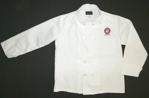 Vintage Chef Coat Uniform Jacket Marty's Fine Wine & Food Dallas Tx Sz M White - Picture 1 of 8
