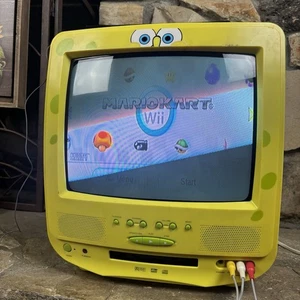 SpongeBob SquarePants 13" CRT TV Combo Emerson Model #SB350 DVD BROKEN READ! - Picture 1 of 20