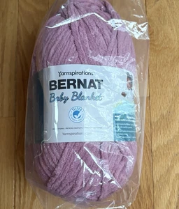 Yarnspirations Bernat Baby Blanket Yarn 300g/10.5 oz Mellow Mauve 220 yards - Picture 1 of 2