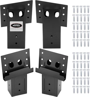 Deer Stand Brackets 4x4 with Screws, Heavy Duty Elevator Bracket with Powder Coa - Image 1 of 4