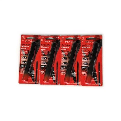(4x) Revlon So Fierce Mascara 703 Blackened Brown Extend Lift Volumize Makeup - Image 1 of 2