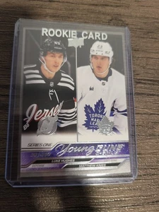 2023-24 Upper Deck Young Guns #250 Checklist Luke Hughes Knives - Picture 1 of 2