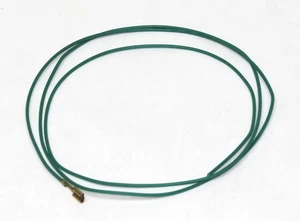 22 AWG stranded button hook up wire with .187 quick connect, 3 feet Green, Jamma - Picture 1 of 1