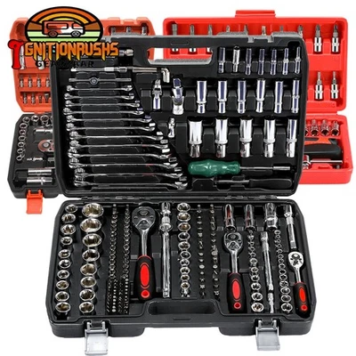 46 /94/216X Socket Set 1/2" 1/4 3/8" Ratchet Screwdriver Bit Car Repair Tool Kit - Image 1 of 4