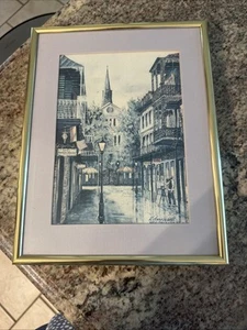 Stampa incorniciata 1987 "New Orleans" di K. Engelhardt - Foto 1 di 5