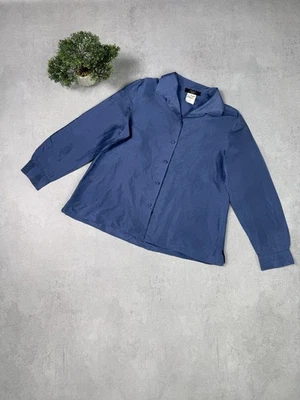Weekend Max Mara Silk Blouse Women Shirt Size 42 Blue  - Image 1 of 4