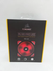 Corsair ML120 Pro LED 120MM PC Case Fan - Red LED PWN Fan Magnetic Levitation - Picture 1 of 5