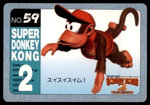 1996 Super Konkey Kong 2 Nintendo Bandai Swim Smoothly! Japan #59 - Picture 1 of 2