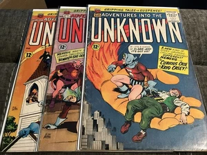 Adventures Into The Unknown Reader Lot #s 163,164,165 1955 ACG - Bild 1 von 19