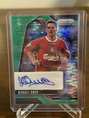2024-25 Prizm EPL Premier League Liverpool Michael Owen Green Auto - Image 1 of 2